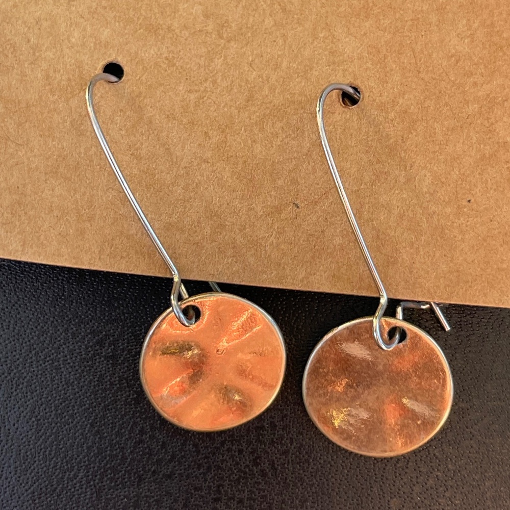 🌿dangly gold simple earrings